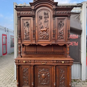 ⚜️Антикварный буфет в охотничьем стиле⚜️