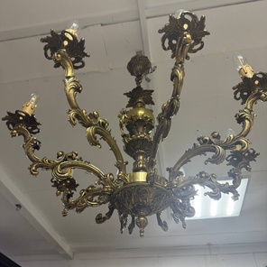 ⚜️Бронзовая люстра на 8 рожков⚜️
