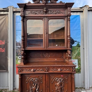 ⚜️Антикварный буфет в охотничьем стиле⚜️