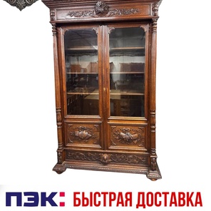 ⚜️Антикварная книжный шкаф-витрина⚜️